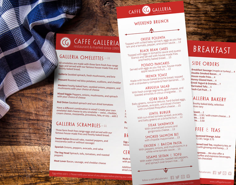 Lambertville Restaurant, Caffe Galleria project work