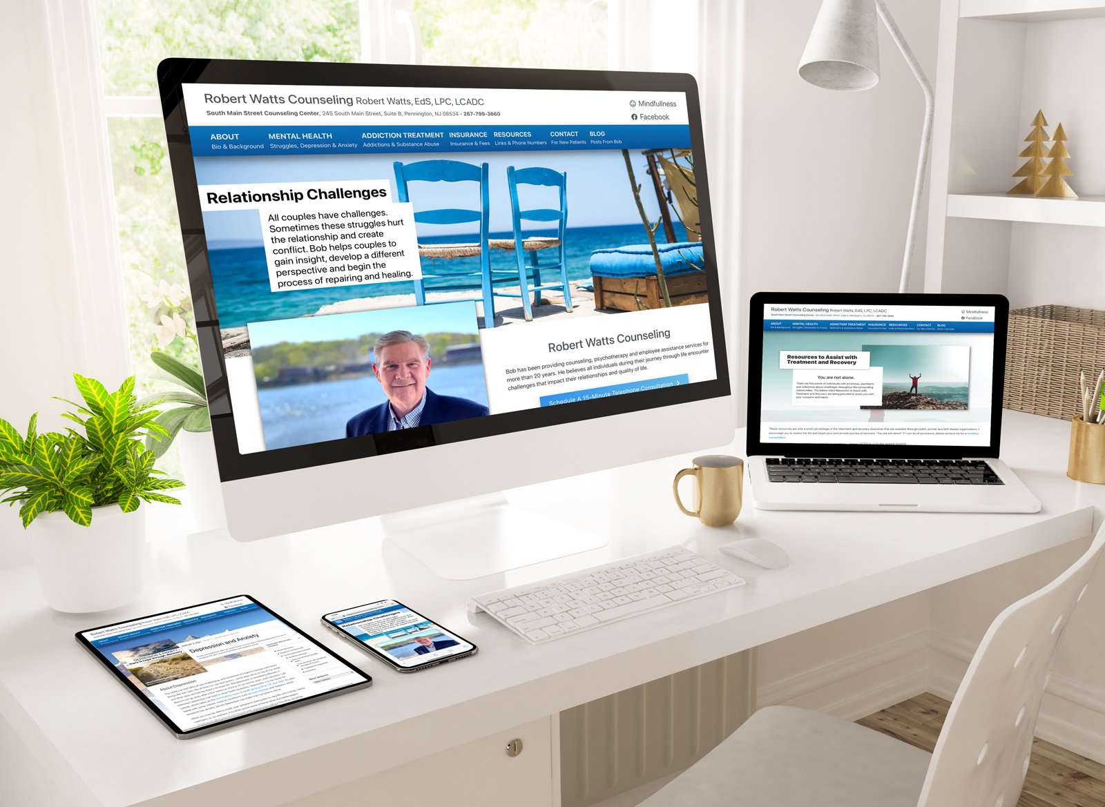 Therapist Website, Robert Watts project work