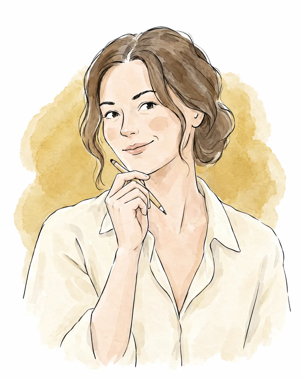 Illustration of Eliza Page, AI employee, Publishing & Communications
