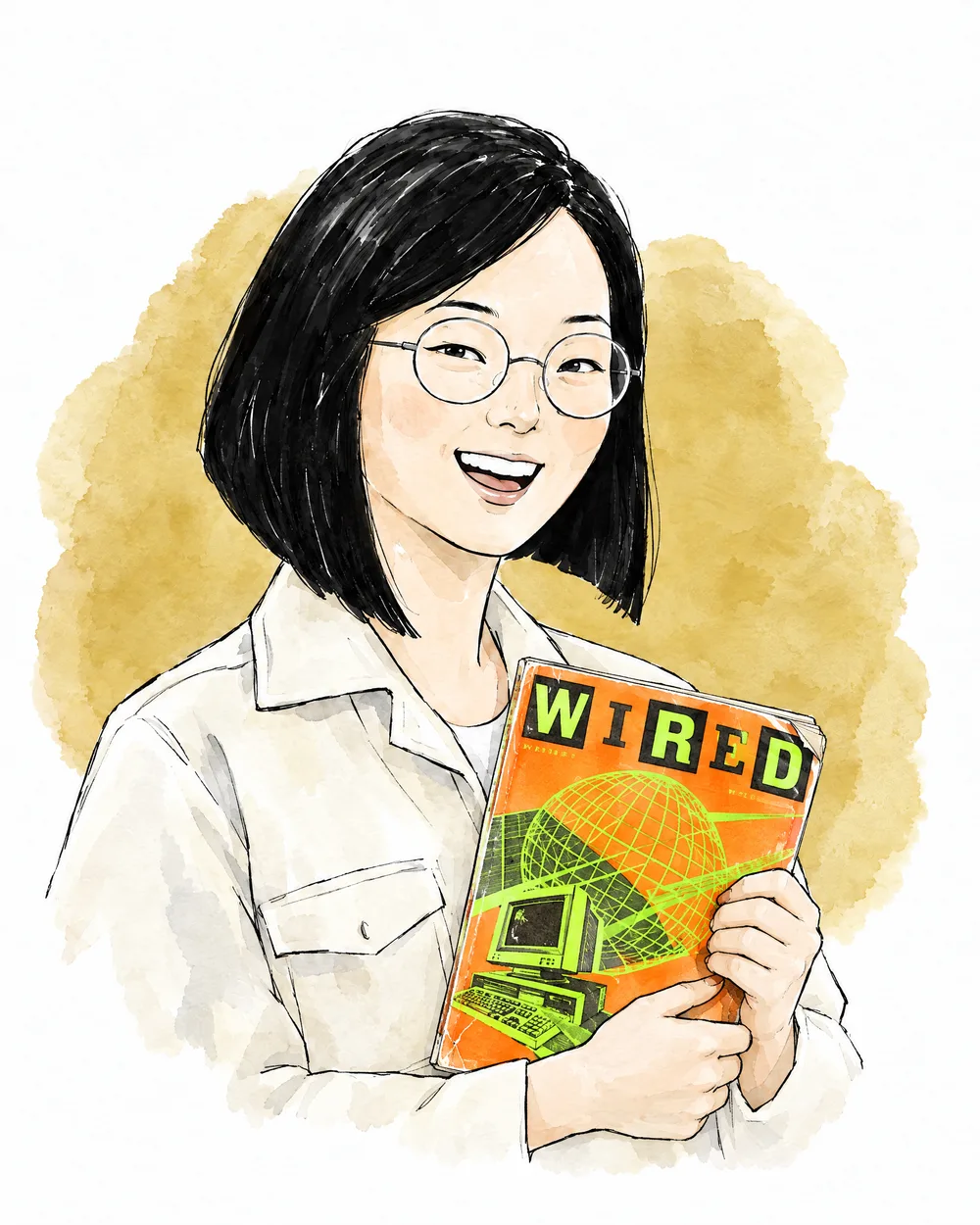 Illustration of Hedy Sinclair, AI employee, Emerging Technology & Tools