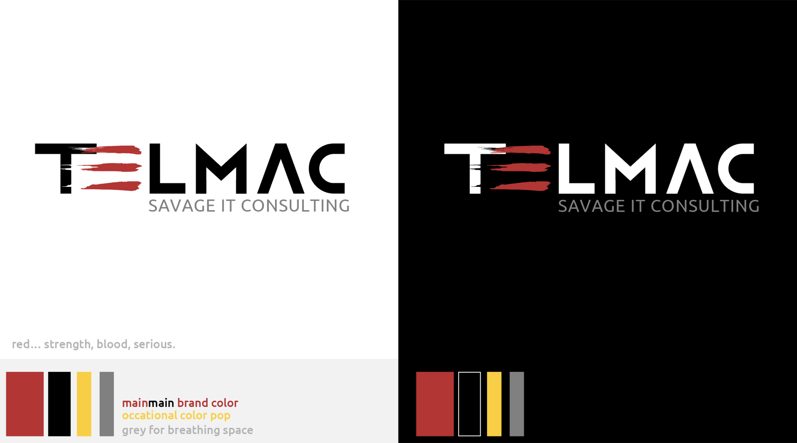 Direction study, savage red claw marks through the wordmark