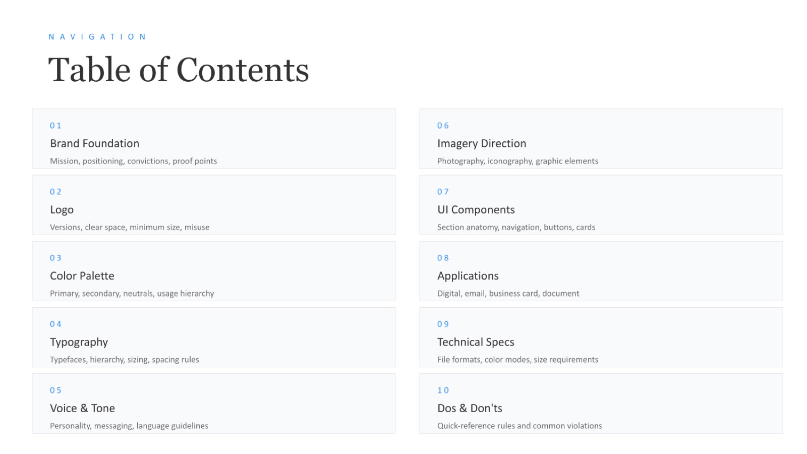 Telmac brand style guide, page 2