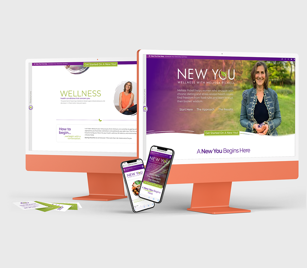 Wellness Rebrand, Melissa Pickell project work